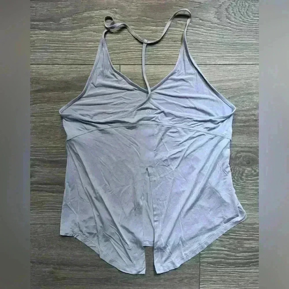 Lululemon Athletica Open Back Tank Powder Blue Yoga Fitness Active Workout - Picture 2 of 6